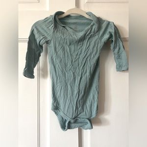 Kyte long sleeve bodysuit in seafoam